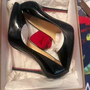Christian Louboutin Black Patent Heels